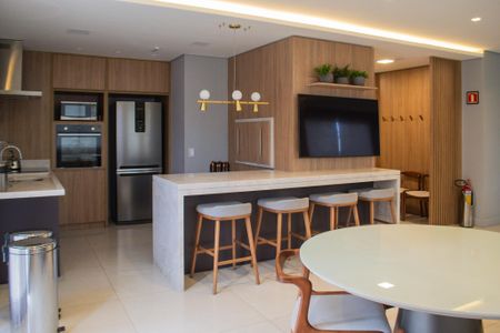 Studio à venda com 27m², 1 quarto e 1 vagaSalão de festas