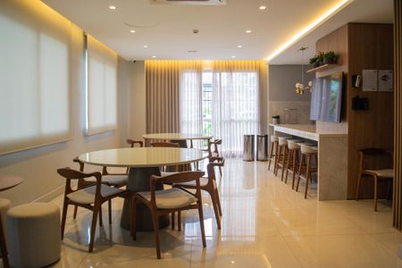 Studio à venda com 27m², 1 quarto e 1 vagaSalão de festas