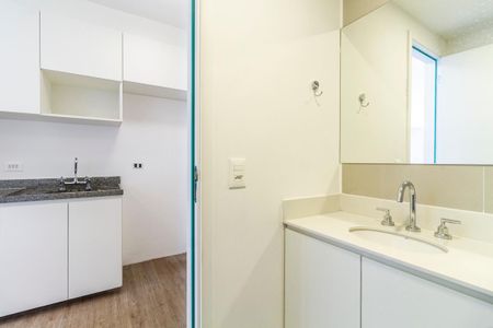 Studio para alugar com 25m², 1 quarto e sem vaga Studio para alugar com 25m², 1 quarto e sem vagaBanheiro
