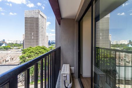 Studio para alugar com 25m², 1 quarto e sem vaga Studio para alugar com 25m², 1 quarto e sem vagaVaranda