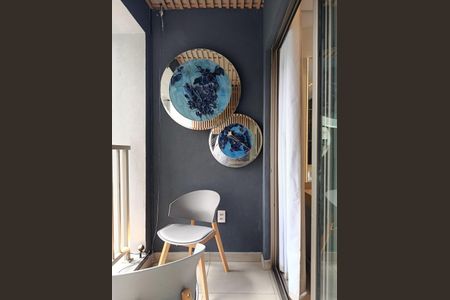 Varanda de kitnet/studio para alugar com 1 quarto, 22m² em Pinheiros, São Paulo