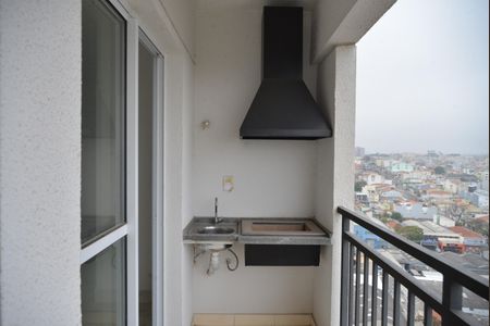 Varanda da Sala de apartamento à venda com 2 quartos, 58m² em Utinga, Santo André