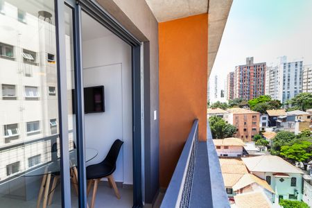 Studio para alugar com 27m², 1 quarto e sem vagaVaranda