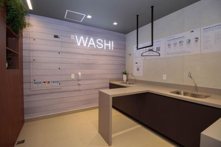 Studio para alugar com 25m², 1 quarto e sem vaga Studio para alugar com 25m², 1 quarto e sem vagaLavanderia