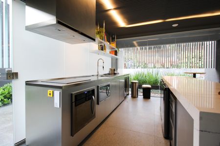 Studio à venda com 49m², 1 quarto e 1 vagaHall/ Espaço Gourmet