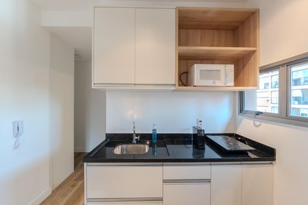Studio para alugar com 30m², 1 quarto e sem vaga Studio para alugar com 30m², 1 quarto e sem vagaCozinha