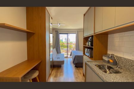 Studio de kitnet/studio para alugar com 1 quarto, 25m² em Jardim das Acacias, São Paulo