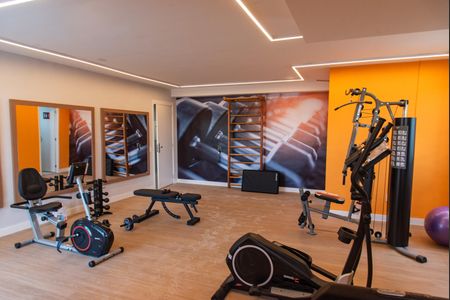 Apartamento para alugar com 55m², 2 quartos e 1 vaga Apartamento para alugar com 55m², 2 quartos e 1 vagaÁrea comum - Academia