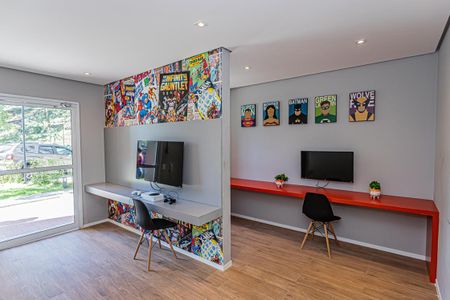 Apartamento para alugar com 40m², 2 quartos e sem vaga Apartamento para alugar com 40m², 2 quartos e sem vagaÁrea comum - Sala de jogos