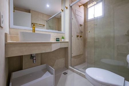 Apartamento para alugar com 45m², 1 quarto e 1 vagaSuíte - Banheiro