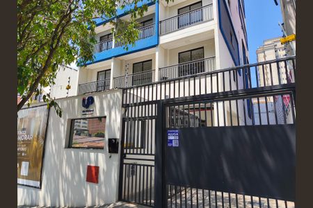 Studio para alugar com 34m², 1 quarto e sem vagaFachada + Plaquinha