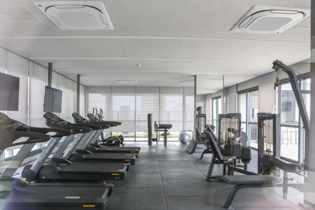 Apartamento para alugar com 41m², 1 quarto e sem vaga Apartamento para alugar com 41m², 1 quarto e sem vagaÁrea comum - Academia