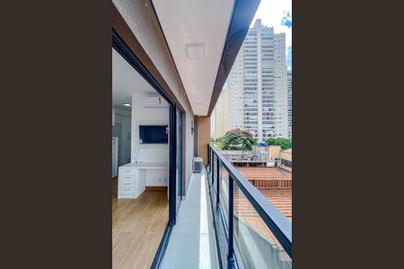 Studio para alugar com 27m², 1 quarto e sem vagaVaranda