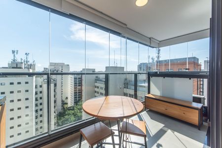 Apartamento para alugar com 32m², 1 quarto e sem vagaVaranda