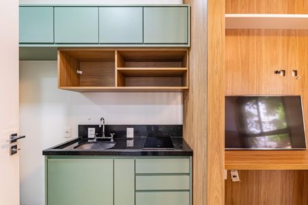 Studio à venda com 26m², 1 quarto e sem vagaCozinha