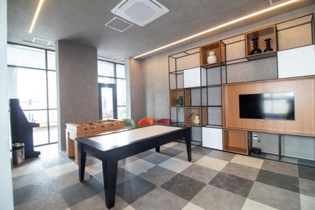 Studio à venda com 28m², 1 quarto e sem vaga Studio à venda com 28m², 1 quarto e sem vagaÁrea comum - Sala de Jogos