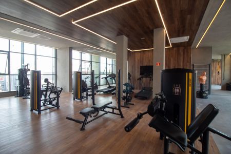 Studio à venda com 28m², 1 quarto e sem vaga Studio à venda com 28m², 1 quarto e sem vagaÁrea comum - Academia