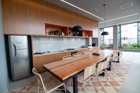 Studio à venda com 28m², 1 quarto e sem vaga Studio à venda com 28m², 1 quarto e sem vagaÁrea comum - Churrasqueira