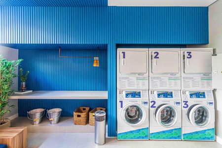 Apartamento para alugar com 32m², 1 quarto e sem vaga Apartamento para alugar com 32m², 1 quarto e sem vagaÁrea comum - Lavanderia