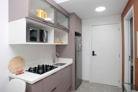 Studio à venda com 35m², 1 quarto e 1 vagaStudio - Cozinha