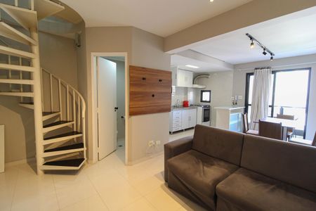 Apartamento para alugar com 60m², 1 quarto e 1 vaga Apartamento para alugar com 60m², 1 quarto e 1 vagaSala