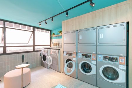 Studio para alugar com 25m², 1 quarto e sem vagaLavanderia