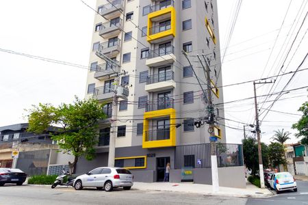Apartamento para alugar com 37m², 2 quartos e sem vagaFachada e placa