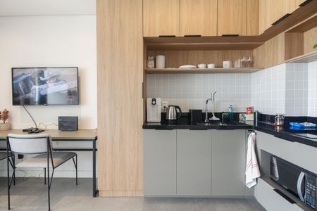 Studio para alugar com 41m², 1 quarto e 1 vaga Studio para alugar com 41m², 1 quarto e 1 vagaCozinha