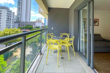 Studio para alugar com 46m², 1 quarto e 1 vagaVaranda