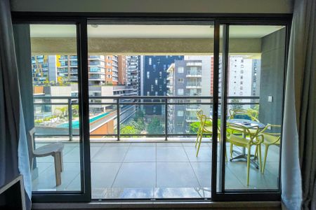 Studio para alugar com 46m², 1 quarto e 1 vagaVaranda