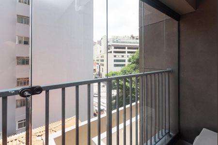 Studio para alugar com 28m², 1 quarto e sem vagaVaranda