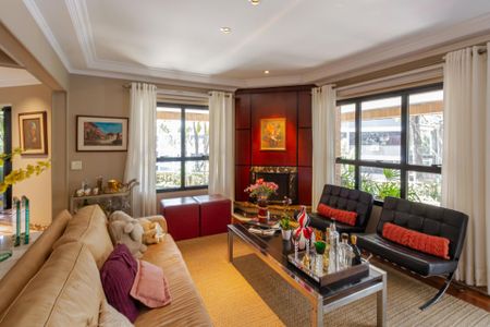 Sala de Estar de apartamento à venda com 4 quartos, 368m² em Paraíso do Morumbi, São Paulo