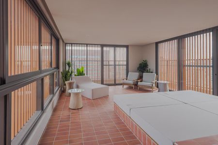 Studio para alugar com 24m², 1 quarto e sem vagaPiscina