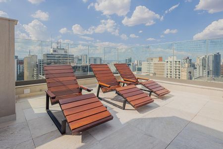Studio para alugar com 24m², 1 quarto e sem vagaPiscina
