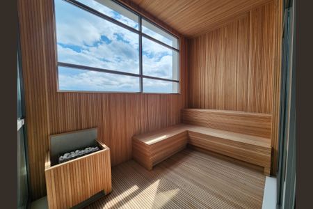 Studio à venda com 28m², 1 quarto e sem vaga Studio à venda com 28m², 1 quarto e sem vagaÁrea comum - Sauna