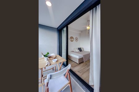 Studio para alugar com 22m², 1 quarto e sem vagaVaranda