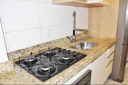 Apartamento para alugar com 44m², 2 quartos e 1 vagaDetalhe - Cozinha Americana