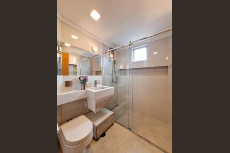 Apartamento para alugar com 51m², 2 quartos e 1 vaga Apartamento para alugar com 51m², 2 quartos e 1 vagaBanheiro social