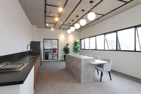 Studio para alugar com 18m², 1 quarto e sem vaga Studio para alugar com 18m², 1 quarto e sem vagaÁrea comum - Cozinha Gourmet