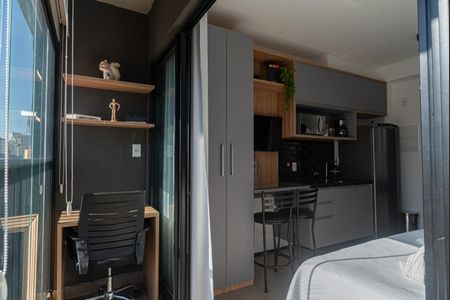 Studio para alugar com 18m², 1 quarto e sem vaga Studio para alugar com 18m², 1 quarto e sem vagaVaranda