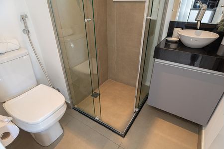 Studio para alugar com 18m², 1 quarto e sem vaga Studio para alugar com 18m², 1 quarto e sem vagaBanheiro