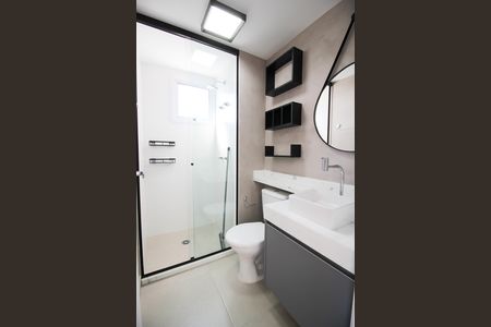 Studio para alugar com 27m², 1 quarto e sem vaga Studio para alugar com 27m², 1 quarto e sem vagaBanheiro