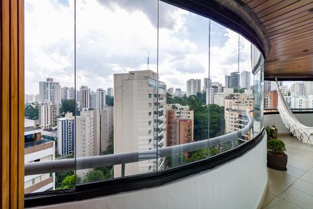 Apartamento à venda com 160m², 3 quartos e 2 vagasVaranda do quarto 1