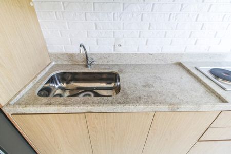 Apartamento para alugar com 45m², 2 quartos e 1 vagaDetalhe da cozinha