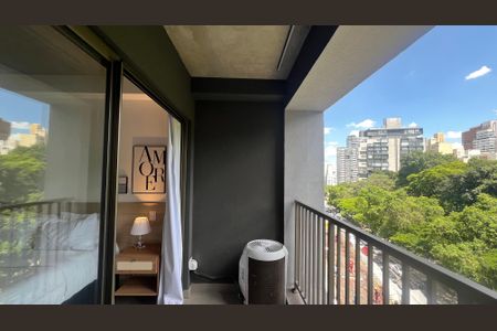 Studio à venda com 23m², 1 quarto e sem vagaVaranda