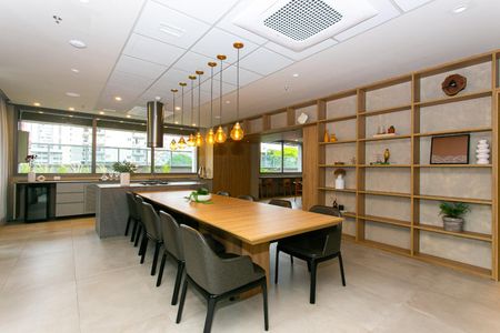 Studio para alugar com 25m², 1 quarto e sem vaga Studio para alugar com 25m², 1 quarto e sem vagaCondomínio - Salão de Festas