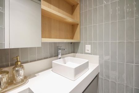 Studio para alugar com 25m², 1 quarto e sem vaga Studio para alugar com 25m², 1 quarto e sem vagaBanheiro