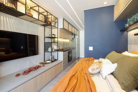 Studio para alugar com 25m², 1 quarto e sem vaga Studio para alugar com 25m², 1 quarto e sem vagaStudio - Sala e Quarto