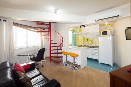 Apartamento para alugar com 67m², 1 quarto e 1 vaga Apartamento para alugar com 67m², 1 quarto e 1 vagaSala