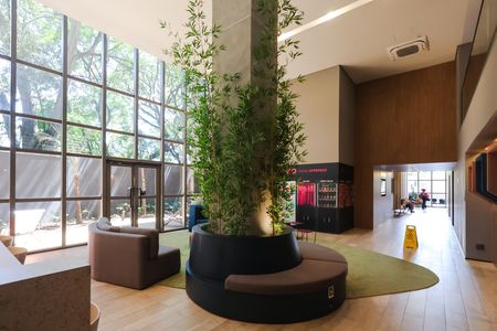 Studio para alugar com 25m², 1 quarto e sem vaga Studio para alugar com 25m², 1 quarto e sem vagaHall de entrada